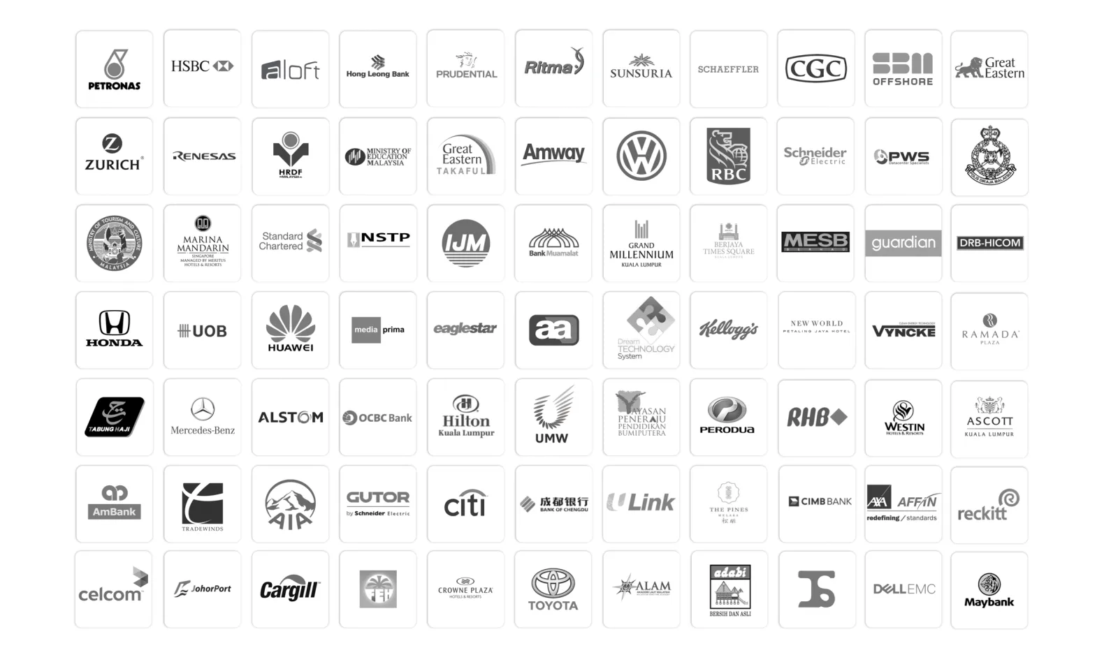 A selection of organisations that have worked with AL Trainings